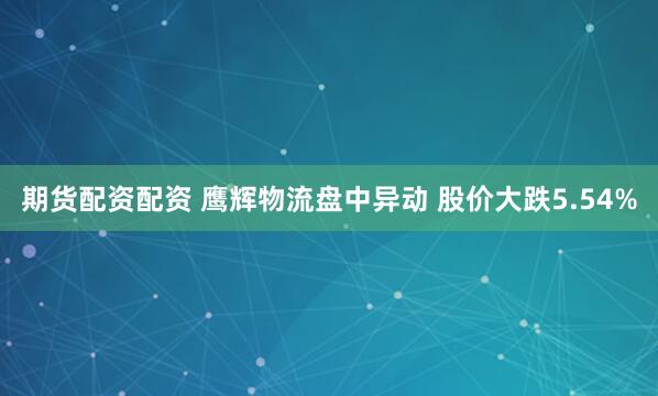 期货配资配资 鹰辉物流盘中异动 股价大跌5.54%
