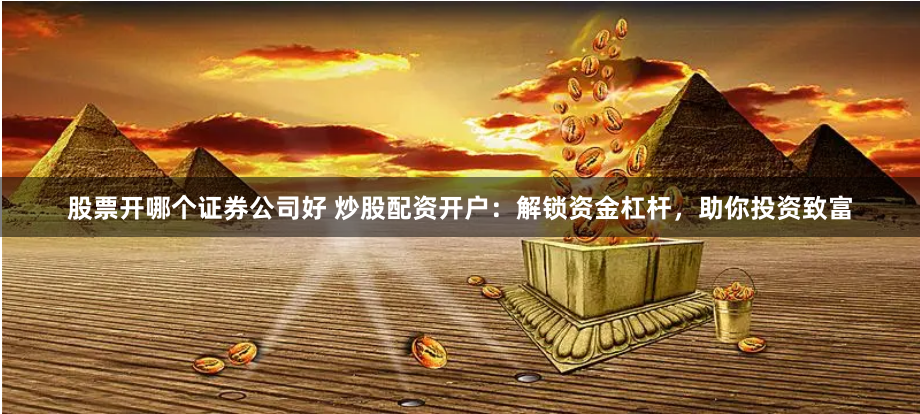 股票开哪个证券公司好 炒股配资开户:解锁资金杠杆,助你投资致富