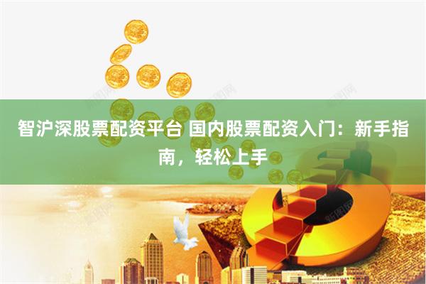 智沪深股票配资平台 国内股票配资入门：新手指南，轻松上手