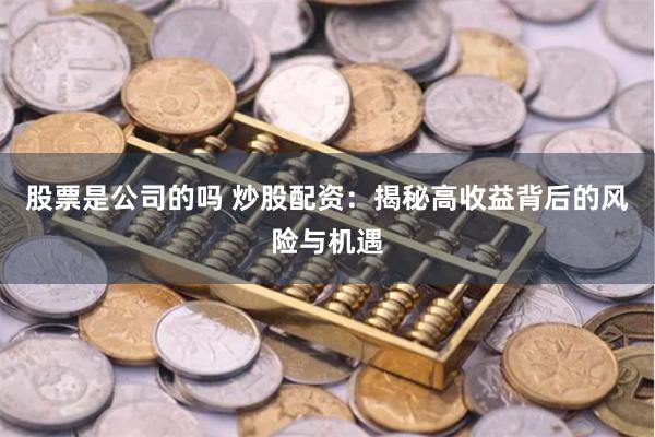 股票是公司的吗 炒股配资：揭秘高收益背后的风险与机遇